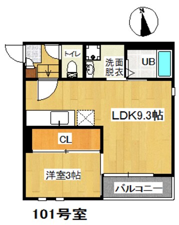 高宮駅 徒歩10分 1階の物件間取画像